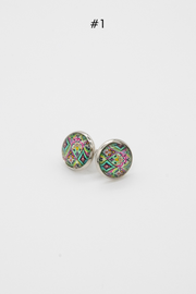 Beautiful Glass Stud Earrings - Final Sale