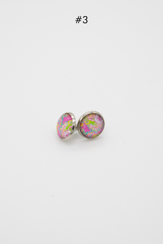 Beautiful Glass Stud Earrings - Final Sale