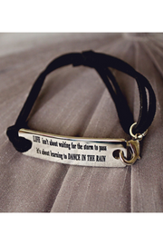 Inspirational Stamped Steel and Leather Bracelets