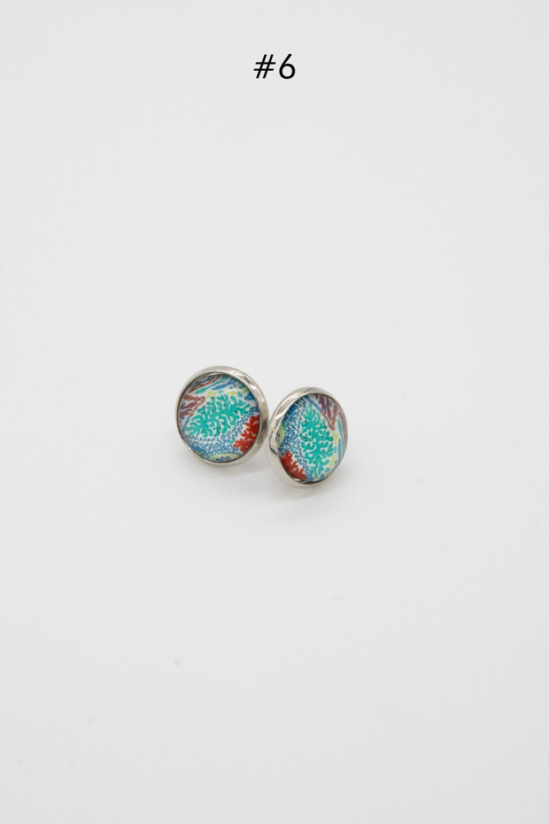 Beautiful Glass Stud Earrings - Final Sale