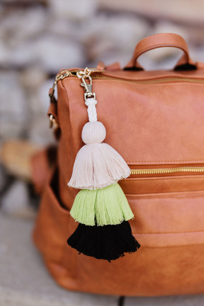 hunter tassel keychain